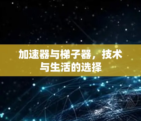 加速器与梯子器，技术与生活的选择