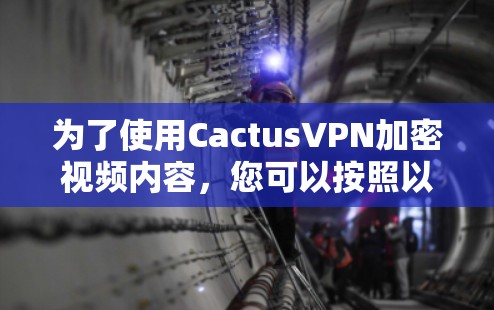 为了使用CactusVPN加密视频内容,您可以按照以下步骤操作 为了使用CactusVPN加密视频内容,您可以按照以下步骤操作
