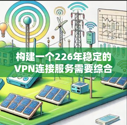 构建一个226年稳定的VPN连接服务需要综合考虑技术、安全、用户体验、隐私保护和市场政策等多个方面。以下是一个分步的建议,帮助您逐步构建一个高效且安全的网络连接服务 构建一个226年稳定的VPN连接服务需要综合考虑技术、安全、用户体验、隐私保护和市场政策等多个方面。以下是一个分步的建议,帮助您逐步构建一个高效且安全的网络连接服务