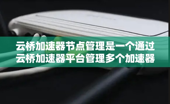 云桥加速器节点管理是一个通过云桥加速器平台管理多个加速器的流程。以下是详细的步骤说明