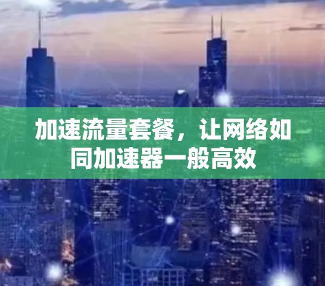 加速流量套餐,让网络如同加速器一般高效 加速流量套餐,让网络如同加速器一般高效