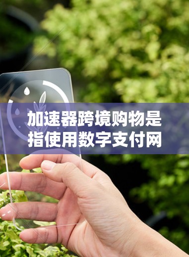 加速器跨境购物是指使用数字支付网络进行跨境支付,确保交易的高效和安全。这种支付方式允许人们在不同国家之间进行购物和支付,无需中间人处理汇率或交易费用。以下是关于加速器跨境购物的详细信息 加速器跨境购物是指使用数字支付网络进行跨境支付,确保交易的高效和安全。这种支付方式允许人们在不同国家之间进行购物和支付,无需中间人处理汇率或交易费用。以下是关于加速器跨境购物的详细信息